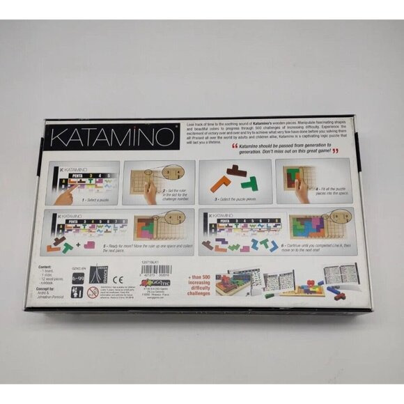 Katamino Wooden Strategy Game Gigamic Logic Puzzle Math 500 Challenges Perrilot - Picture 6 of 8